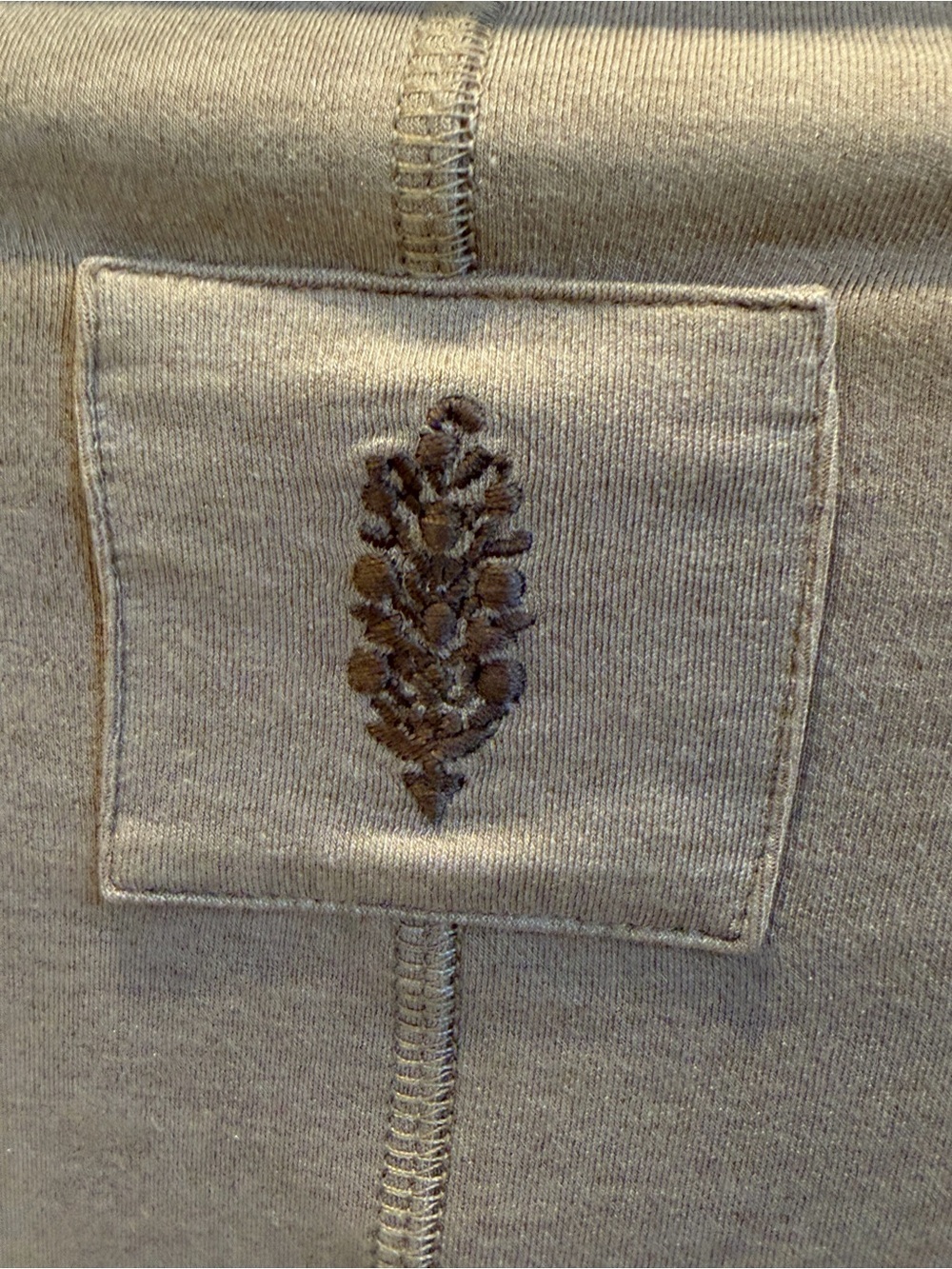 NWT new XS free people movement flow tencel wool layer top flowy mushroom taupe - Picture 11 of 13